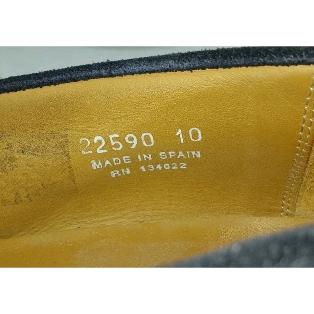 SuitSupply Navy Blue Suede Tassel Slip-On Loafers Size US10 EU43  C132